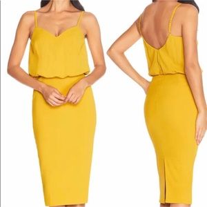 DRESS THE POPULATION Large Marigold Alondra Blouson